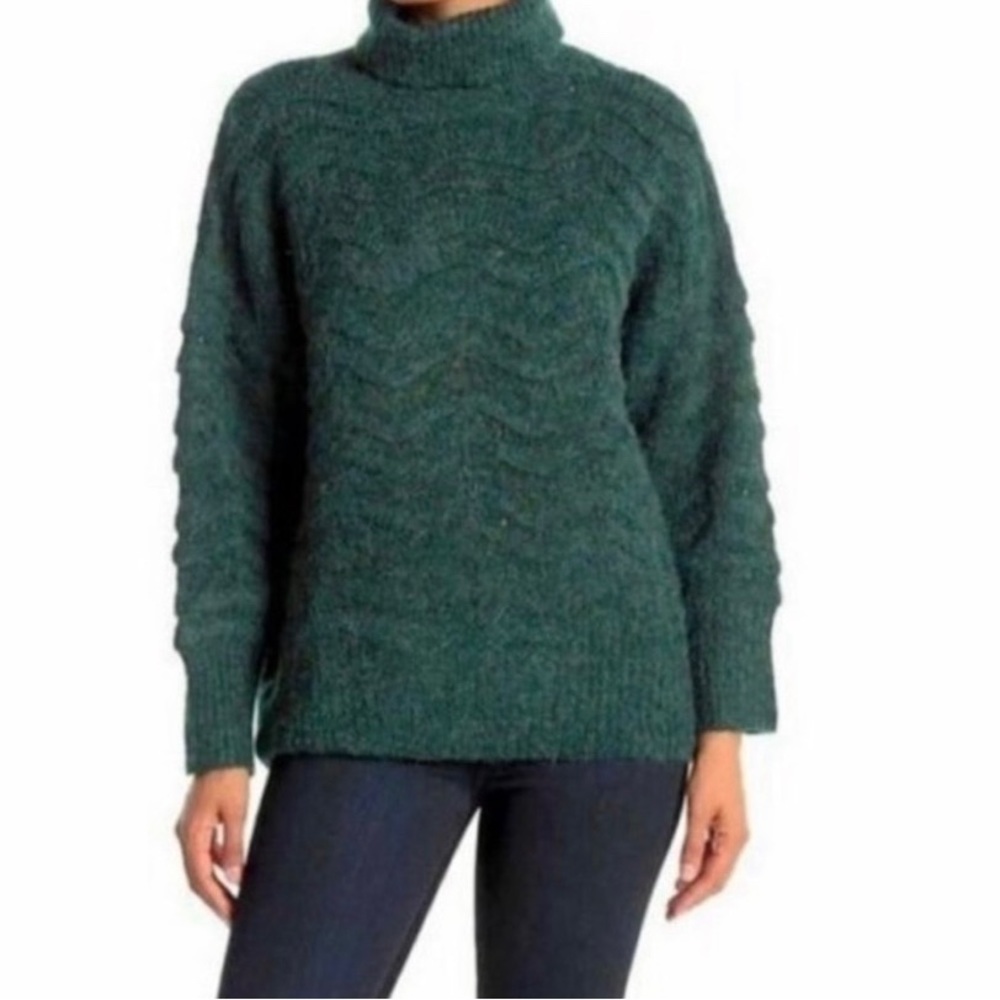 Frnch Paris Cable Knit Turtleneck